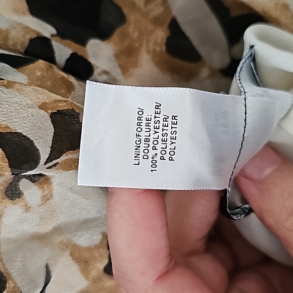 100% SILK Jones New York Woman Floral Dress 16W - Picture 6 of 7